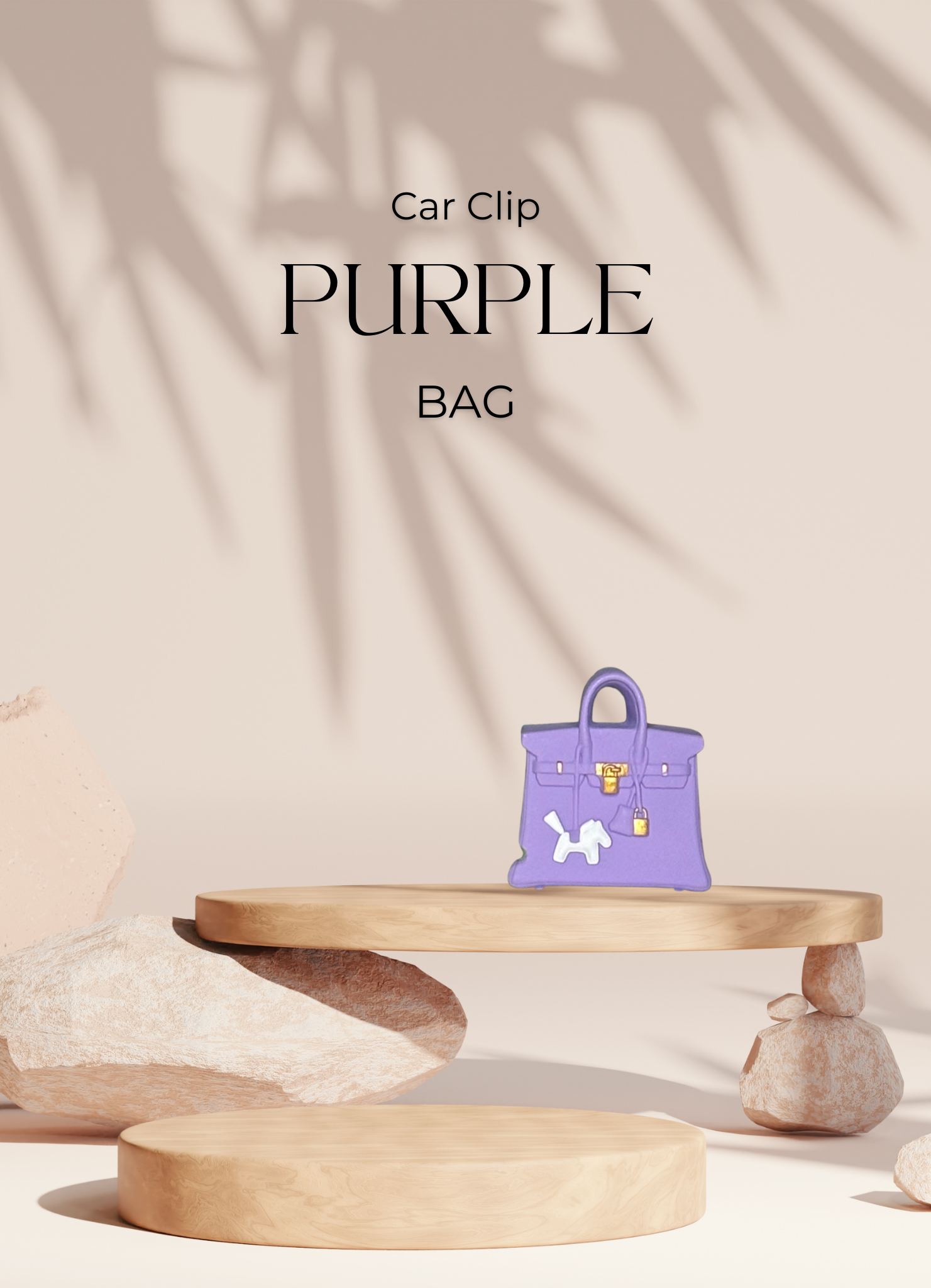 PURPLE BAG - Luxus Car Clip in Taschenform